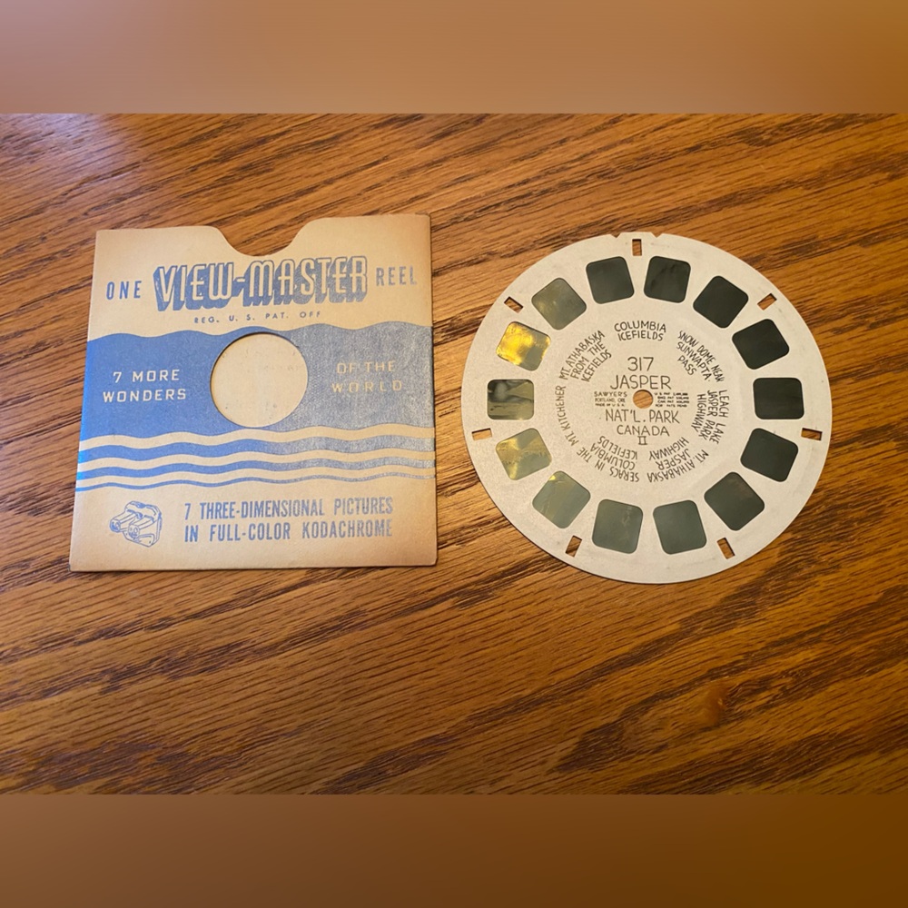 Vintage Sawyer’s One View-Master Reel #317 Jasper National Park Canada